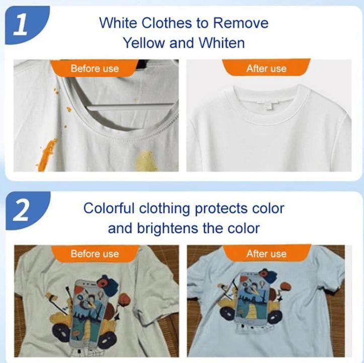 8 in 1 Color Bleach Laundry Detergent & Stain Remover (BUY ONE get ONE FREE)